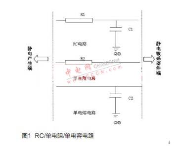 RC電路或者單電阻、單電容電路