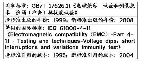 電壓暫降、短時中斷和電壓變化抗擾度試驗