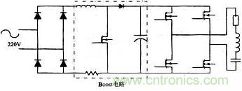 具有APFC的感應加熱電源主電路結構圖