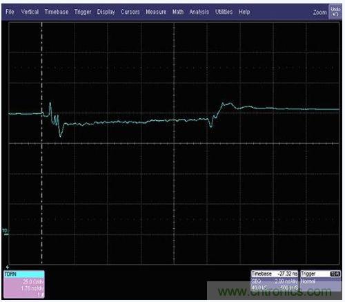 USB3.0帶有連接器線纜的差分阻抗vs時間測量