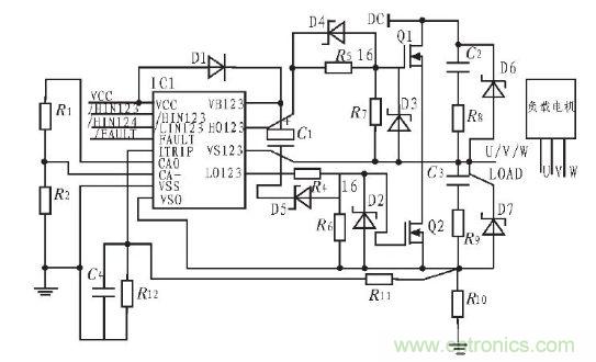 無(wú)刷直流電機(jī)驅(qū)動(dòng)原理圖