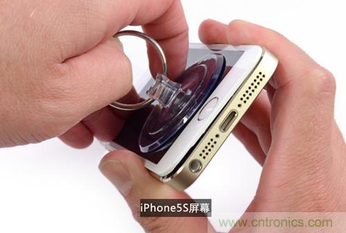 土豪金iPhone 5S拆解：內(nèi)部結(jié)構(gòu)升級(jí)，維修難度增加