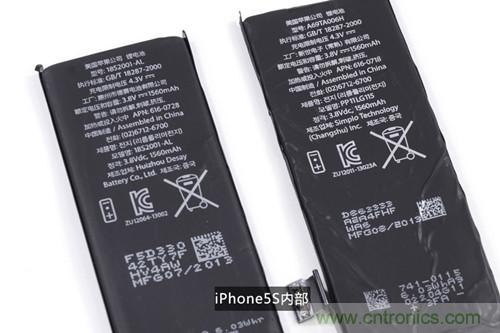 土豪金iPhone 5S拆解：內(nèi)部結(jié)構(gòu)升級(jí)，維修難度增加