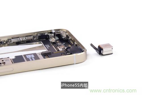 土豪金iPhone 5S拆解：內(nèi)部結(jié)構(gòu)升級(jí)，維修難度增加