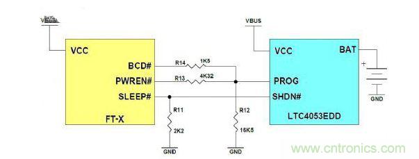 簡化的USB充電線路