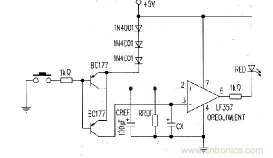 可定性測(cè)試電容器漏電的實(shí)用電路設(shè)計(jì)