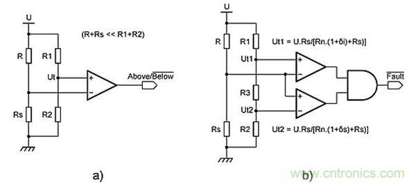 惠斯通電橋拓撲。