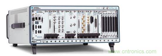 NI PXI Express機(jī)箱包含射頻分析儀和發(fā)生器、矢量網(wǎng)絡(luò)分析儀、開關(guān)、電源和嵌入式計(jì)算機(jī)