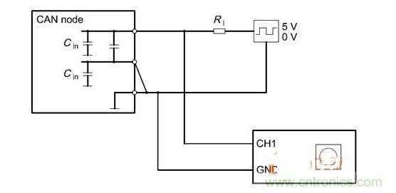  Cdiff測試原理（CANnode輸出線從上往下為CANH、CANL、GND）