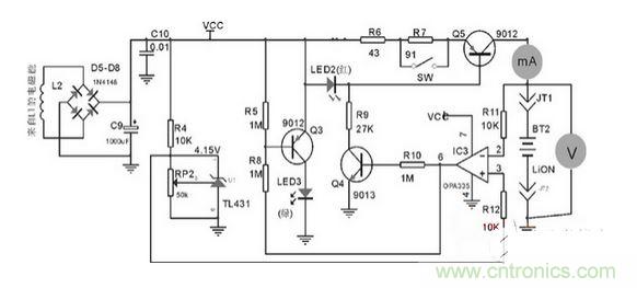 無(wú)線電能接收器電路圖