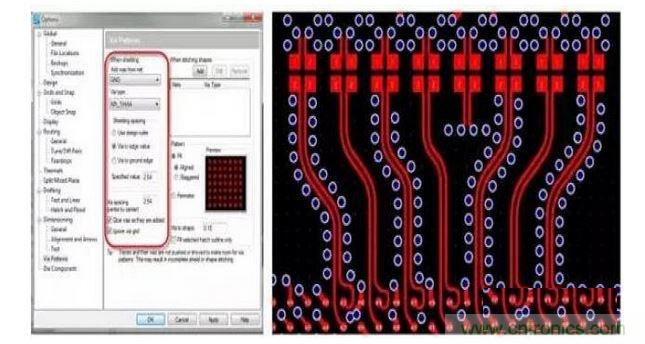 PCB 設(shè)計(jì)工具如果能夠控制共面波導(dǎo)和波導(dǎo)過(guò)孔的創(chuàng)建，將有助于顯著減少設(shè)計(jì)錯(cuò)誤和縮短設(shè)計(jì)時(shí)間。