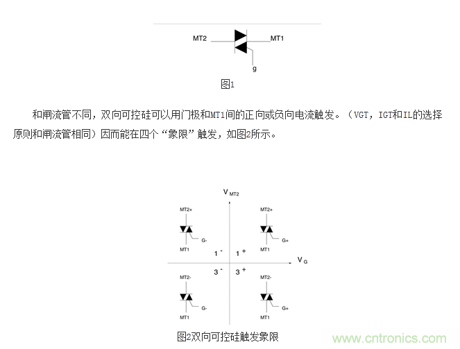 技術(shù)解析：雙向可控硅的導(dǎo)通階段設(shè)計(jì)