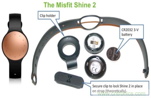 拆解 Misfit Shine 2及其電源管理技術