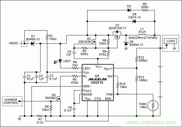 優(yōu)化DS2715電池充電器的負(fù)載切換功能