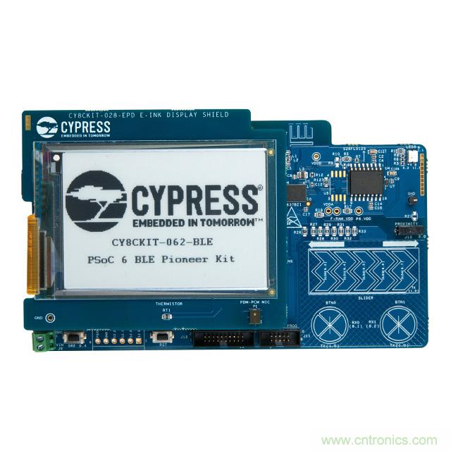 Cypress Semiconductor PSoC 6 BLE Pioneer 套件現(xiàn)已入庫 Digi-Key；客戶預(yù)訂訂單陸續(xù)發(fā)貨中