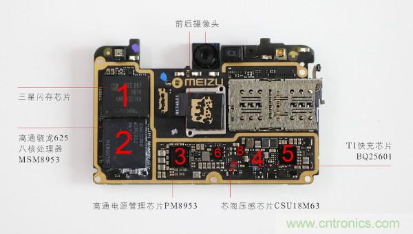 魅族M15拆解：做工精致，壓感Home鍵采用中國(guó)芯