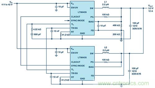 42 V、6 A（峰值7 A）、超低EMI輻射、高效率降壓型穩(wěn)壓器