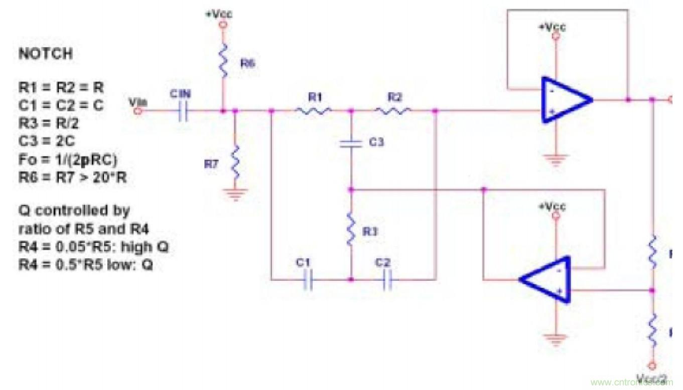 單電源運放濾波器設計