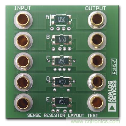 改進(jìn)低值分流電阻的焊盤布局，優(yōu)化高電流檢測精度