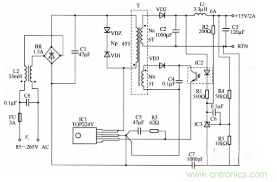 六款簡單的開關(guān)電源電路設計，內(nèi)附原理圖詳解