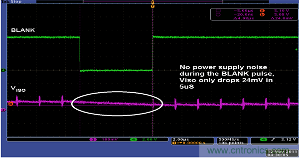 利用isoPower器件屏蔽電源，從而提高精度
