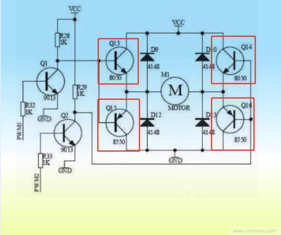 用H橋驅動直流電機的效率計算方法