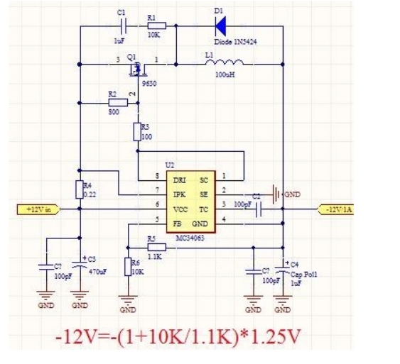 如何從正電壓電源獲得負電壓，正電壓轉負電壓的方法圖解