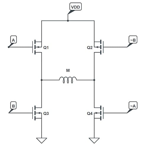 使用互補(bǔ)PWM、擊穿和死區(qū)時(shí)間的 H 橋直流電機(jī)控制