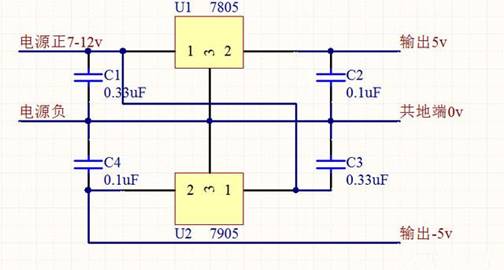 一個(gè)正負(fù)5v穩(wěn)壓電源的簡(jiǎn)單制作