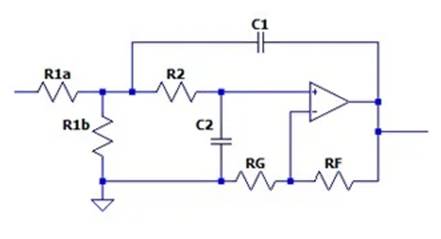 二階運(yùn)算放大器的低通、帶通和高通濾波器設(shè)計(jì)