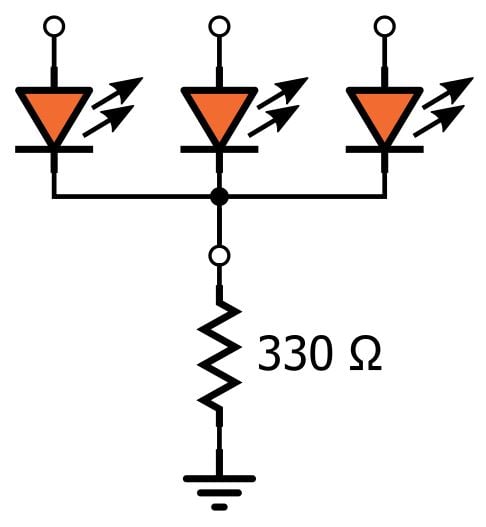 LED 陣列：一個(gè)電阻器還是多個(gè)？